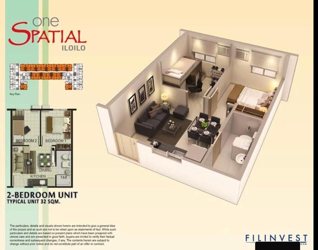 One Spatial Two Bedroom Condominium Unit With Pool And Gym Free Netflix And Wifi Iloilo City Luaran gambar